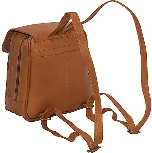 Miniatura 4 de Le Donne - Mochila organizadora de piel para mujer (12.5" x 11"), Bronceado), 351-TAN