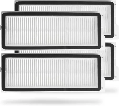 Miniatura 12 de Paquete de 4 filtros HEPA de repuesto compatibles con aspiradora robot Roborock Q10 S5/Q10 S5+/Q10 X5/Q10 X5+ Filtros lavables de repuesto Kit