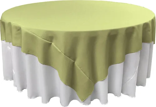 Miniatura 50 de LA Linen. Mantel cuadrado de popelina de poliéster