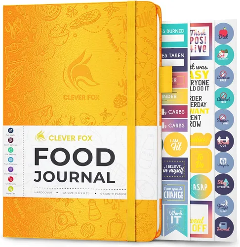 Miniatura 11 de Clever Fox Diario de Alimentos de Bolsillo - Diario Diario de Alimentos, Planificador de Comidas para Rastrear Calorías y Nutrientes, Cuaderno