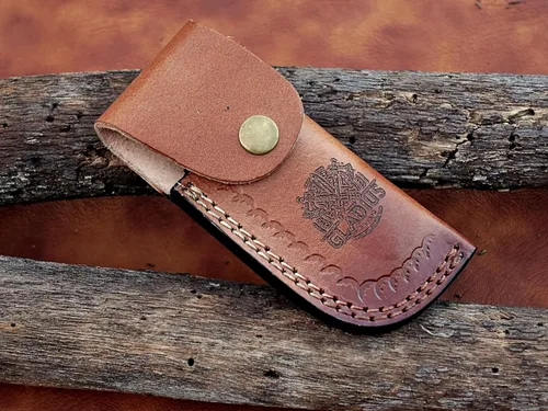 Miniatura 5 de Cuchillo plegable de Damasco: da rienda suelta a tu aventurero interior con esta herramienta EDC compacta y elegante: artesanía de precisión