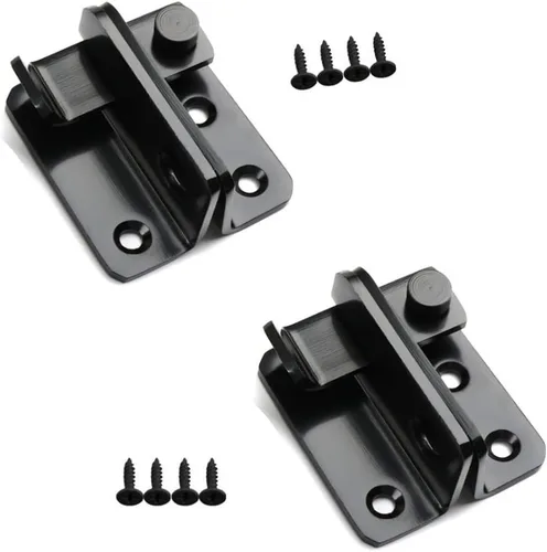 Miniatura 8 de Cerradura de puerta corrediza de granero, pestillos de puerta de acero inoxidable, pestillo de seguridad para gabinete de vino, baño, exterior