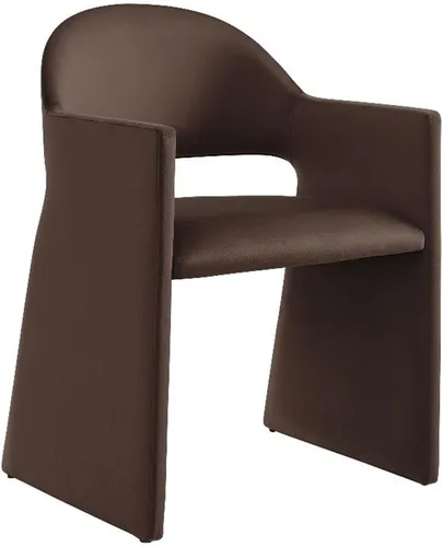 Modway Talia Performance - Sillón de comedor de terciopelo en color marrón chocolate