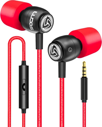 Miniatura 31 de Auriculares con cable Ludos Clamor, auriculares intraaurales, 5 años de garantía, auriculares con micrófono, auriculares con aislamiento de ruido