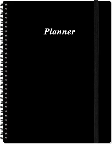 Planificador Pro sin fecha - Agenda semanal y mensual de 8.5 x 11 pulgadas para lograr objetivos y aumentar la productividad, agenda diaria sin