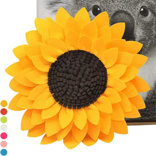 Almohada de flores – Almohadas decorativas de girasol – Almohada redonda de margaritas de flores 3D – Almohada redonda de acento de girasol – Soleado
