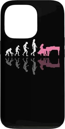 iPhone 13 Pro Evolution of Women Piano Músico Retro Vintage Pianist Case