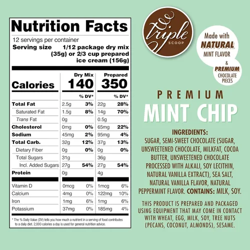 Miniatura 7 de Triple Scoop - Paquete Variado (4) Mezcla para Helado, Mezcla para Máquina de Helados. Simple, Fácil, Delicioso. De Mezcla Gourmet a Máquina en 5