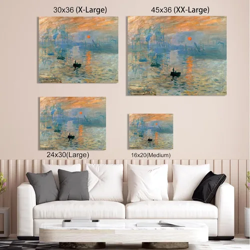 Miniatura 615 de A&T ARTWORK Campo de trigo con cipreses de Van Gogh Las reproducciones de arte clásico mundial, impresiones en lienzo giclée para decoración