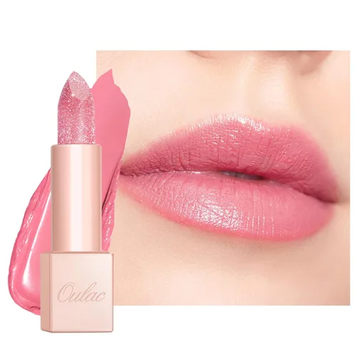 Miniatura 33 de Oulac Lápiz labial hidratante de coral para mujeres Bálsamo labial tintado infundido con ácido hialurónico sódico, maquillaje de labios ligero, PG04