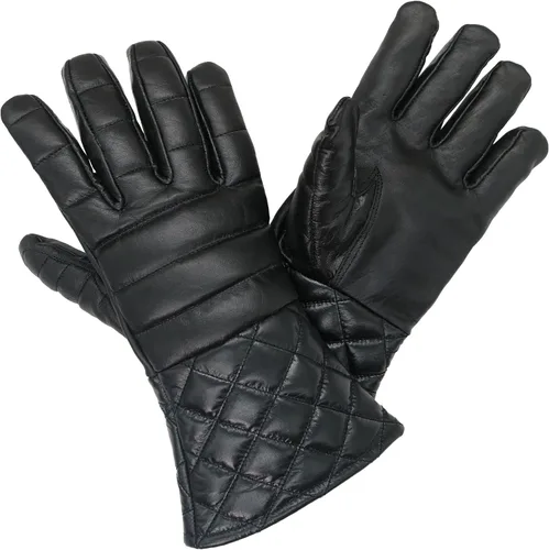 Miniatura 10 de Mythrojan Guantes de esgrima de espadachín: Hema Guantes de cuero ligeramente acolchados Renacimiento medieval