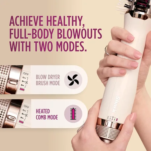 Miniatura 8 de Shark HT202 SmoothStyle - Peine térmico + cepillo secador, modo dual, para todo tipo de cabello, seda