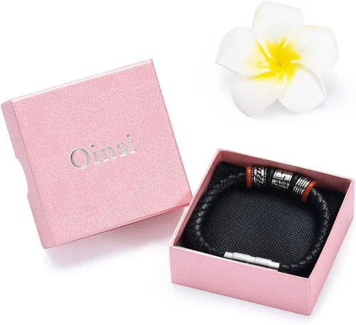 Miniatura 3 de Oinsi Pulsera trenzada de cuero auténtico, joyería de cremación para cenizas para hombres y mujeres, pulsera de urna conmemorativa de recuerdo