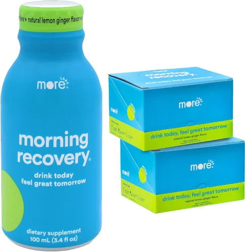 Miniatura 16 de Morning Recovery Electrolitos, Fórmula Patentada de Bebida de Cardo Mariano para Hidratar Mientras Bebes, DHM Líquido Altamente Soluble, Sin OGM