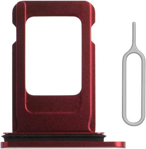 Miniatura 5 de Reemplazo de ranura para bandeja de tarjeta SIM para iPhone 11 (negro) con anillo de goma impermeable y pasador de expulsión
