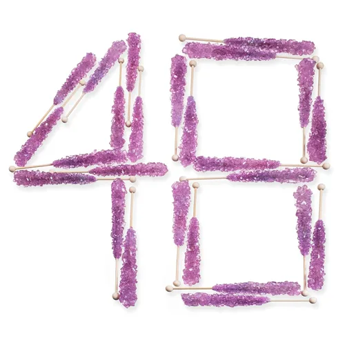 Miniatura 88 de Palitos de caramelo de roca extragrandes: 12 paletas de cereza rosa – envueltas individualmente – Palitos de caramelo de roca de cristal