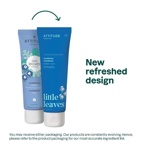 Miniatura 2 de ATTITUDE Acondicionador de cabello para niños, productos dermatológicamente probados, desenredante a base de plantas y minerales, vegano, arándano