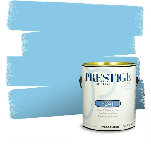 Miniatura 873 de Pintura Exterior + imprimación PRESTIGE, todo-en-uno, 1 galón, acabado mate, color comparable al Valspar* Royal Gray* VS151-Gris real