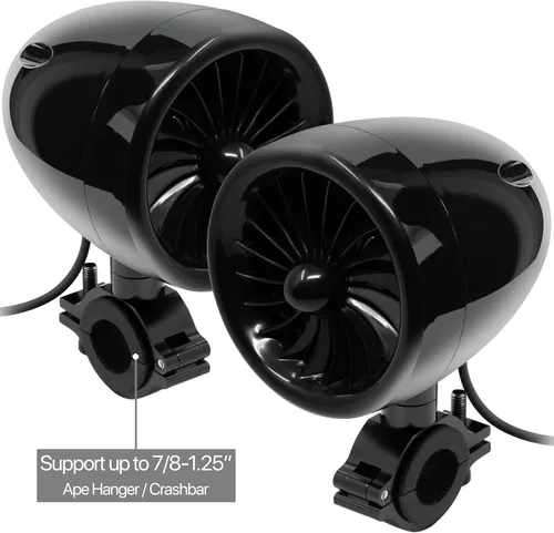 Miniatura 7 de GoHawk Sistema de Audio y Amplificador de Bocinas para Motocicleta, 1000W Bluetooth Impermeable Sistema de Radio de Audio de 4 Pulgadas Radio FM USB
