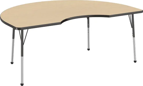 Miniatura 118 de FDP Clover Mesa de Actividades Escolar y de Oficina (48 x 48 pulgadas), patas estándar con deslizadores giratorios para entornos de asientos