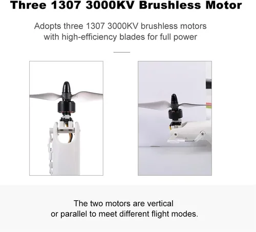 Miniatura 7 de GoolRC WLtoys XK X450 - Avión a control remoto, 2.4G 6CH Glider avión de ala fija, 3 modelos de vuelo, helicóptero sin escobillas, aterrizaje