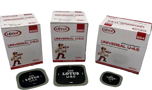Miniatura 7 de Parches universales para reparación de neumáticos Lotus (cuadrados de 2-1/4")