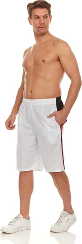 Miniatura 3 de Pantalones cortos de baloncesto para hombre con bolsillos, pantalones cortos de entrenamiento de gimnasio para hombre, paquete de 4