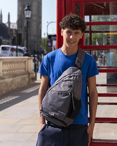 Miniatura 8 de WATERFLY - Mochila con eslinga, bandolera pequeña, mochila al hombro, cruzada, para hombres y mujeres, para viajes, ciclismo, senderismo, mochila