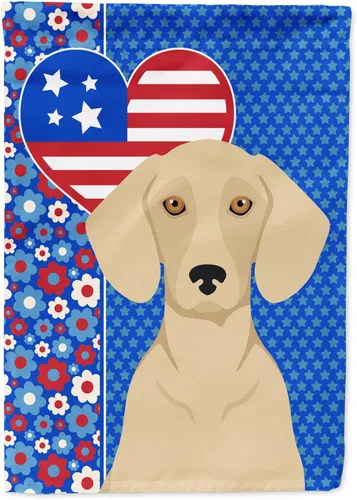 Miniatura 326 de Caroline's Treasures WDK5119GF - Bandera de jardín americana de Airedale Terrier de Estados Unidos, color negro y tostado, bandera decorativa