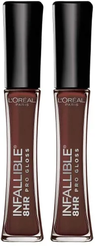 Miniatura 16 de L'Oreal Paris Maquillaje Infallible Brillo labial hidratante de 8 horas, Fiery, 0.21 onzas líquidas