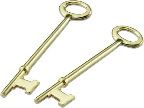 Miniatura 6 de Lucky Line Llaves maestras tipo esqueleto con punta plana y punta con muescas para cerraduras de palanca y cerraduras alveoladas, puertas