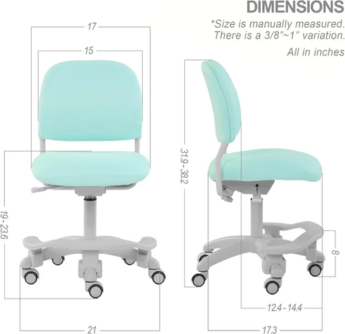 Miniatura 2 de Silla ergonómica de escritorio para niños, silla de computadora de oficina de estudio, altura ajustable y profundidad del asiento, reposapiés *Gato
