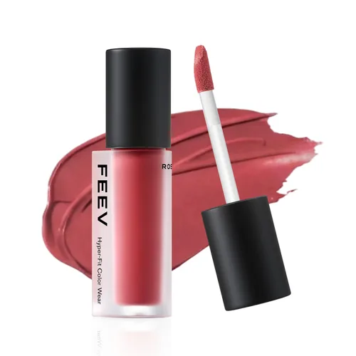 Miniatura 12 de Feev Hyper-Fit Color Wear Tinte de labios Velvet Cream mate, tinte de labios vegano y seguro para pieles sensibles (#02 Fancy Mauve)