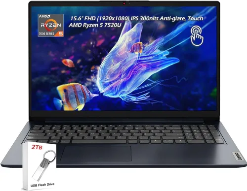 Miniatura 4 de Lenovo IdeaPad 1 15.6" FHD (1920x1080) portátil, procesador AMD Ryzen 5 7520U de 4 núcleos, 8GB LPDDR5 1TB SSD, AMD Radeon 610M, Wi-Fi6, Win11