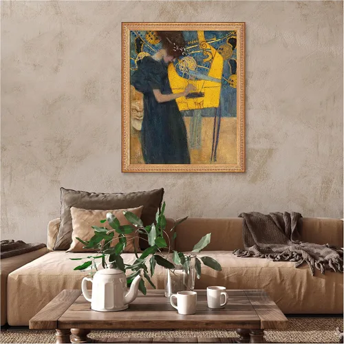 Miniatura 745 de A&T ARTWORK Campo de trigo con cipreses de Van Gogh Las reproducciones de arte clásico mundial, impresiones en lienzo giclée para decoración