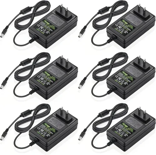 Miniatura 10 de Facmogu Paquete de 2 fuentes de alimentación de 12 V 1 A CA/CC, 100-240 V CA a CC 12 V 1 A, adaptador de pared de 12 W, 12 V, 1 amperio, convertidor