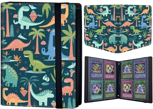 Miniatura 17 de Carpeta para tarjetas coleccionables de 4 bolsillos, 160 tarjetas, libro con banda elástica que se adapta a la mayoría de tarjetas