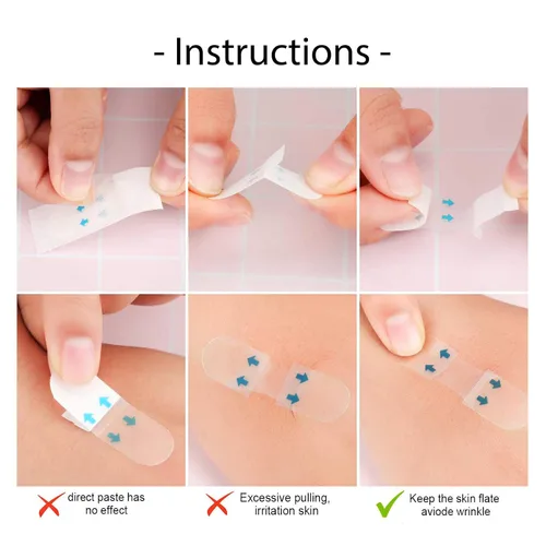 Miniatura 8 de Kit de 160 cintas invisibles para levantar la cara, 120 calcomanías de cinta de elevación en forma de V para arrugas, papada, papada doble y 40