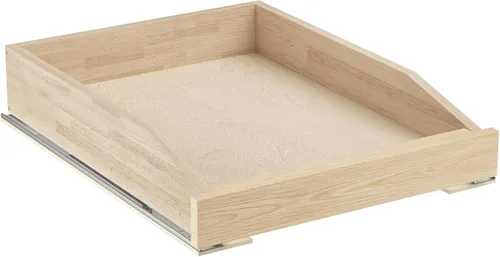 Miniatura 10 de LOVMOR Organizador de gabinete extraíble de 13.5 pulgadas de ancho x 21 pulgadas de profundidad, estantes extraíbles para gabinete con cierre suave