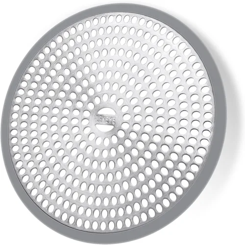 LEKEYE fácil de limpiar regadera drenaje visualización/pelo Catcher/strainer-steel & silicona, Stainless Gris