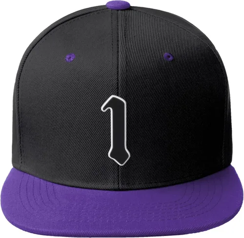 Miniatura 476 de Daxton Gorra clásica con visera de billete plano con letras del alfabeto inglés antiguo de la A a la Z