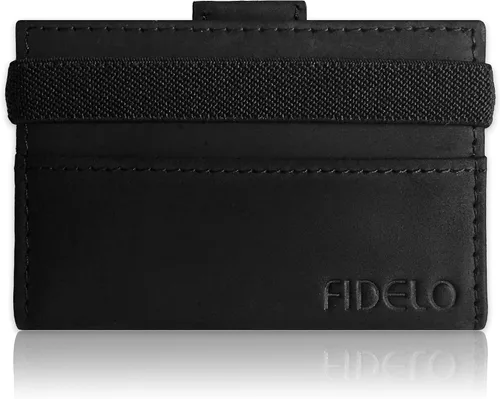 Miniatura 2 de Fidelo Bifold Leather Minimalist Wallet RFID Slim Wallet for Men with Money Clip