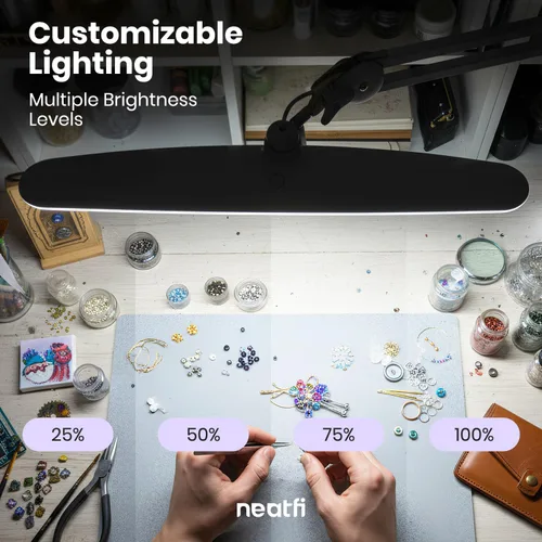 Miniatura 7 de Neatfi Lámpara de Trabajo LED XL de 2,200 Lúmenes, 24W, 117 Piezas LED SMD, Lámpara Ultra Ancha de 23 Pulgadas, Regulable de 4 Niveles de Brillo