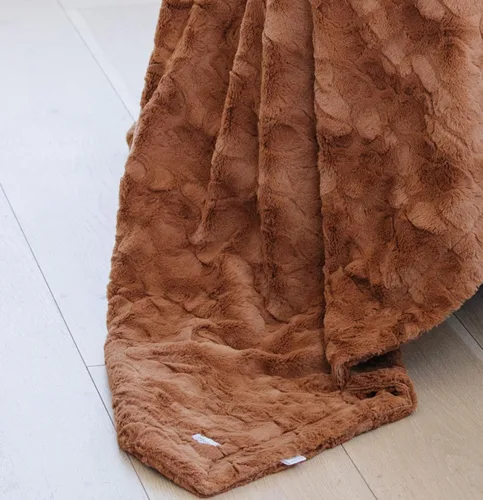 Miniatura 4 de GRACED SOFT LUXURIES - Cobija de piel sintética para el hogar, elegante, cálida y esponjosa Cobija decorativa para sofá, sofá cama o cama