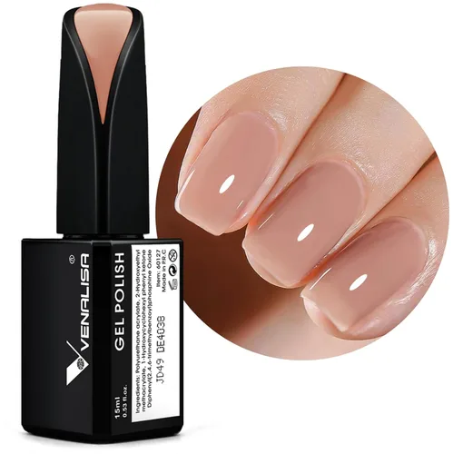 Miniatura 37 de VENALISA - Esmalte de uñas en gel rosa bebé, 0.53 onzas líquidas, color rosa claro, color rosa claro, color rosa nude, primavera y verano, esmalte