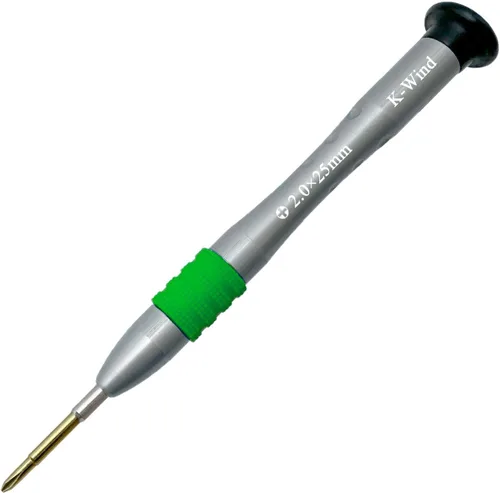 Miniatura 9 de Destornillador Phillips de precisión de 0.047 in, punta de acero magnética S2, tapa giratoria libre, agarre antideslizante, compatible con tornillo