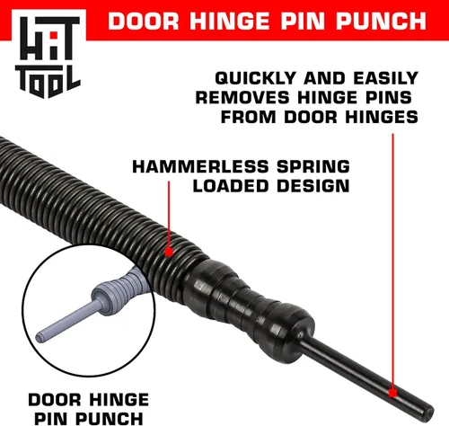 Miniatura 4 de HIT Tool Kit Pro Combo de 1/32" y 2/32" y removedor de pasadores de puerta con martillo de nailon (2 herramientas)