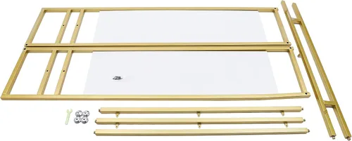Miniatura 8 de Estante de ropa de 71 pulgadas con estantes, estante para vestidos de boda, estante de exhibición de ropa al por menor, resistente comercial