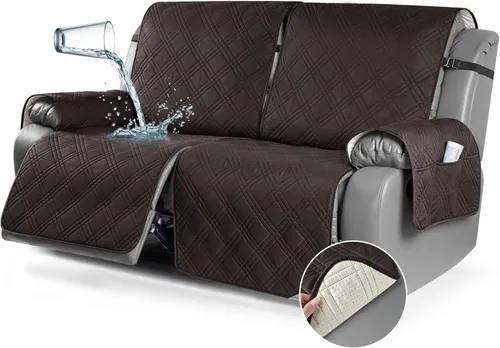 Miniatura 58 de TAOCOCO Fundas para Sillón de Dos Plazas Reclinable 100% Impermeables, Fundas Divididas para Loveseat Reclinable, Funda Antideslizante para Sofá