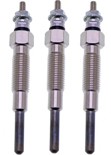 JEENDA 3 piezas de bujía luminosa 32A66-03102 32A66-03101 32A66-03100 para motor Mitsubishi S4S de montacargas y excavadoras de deslizamiento